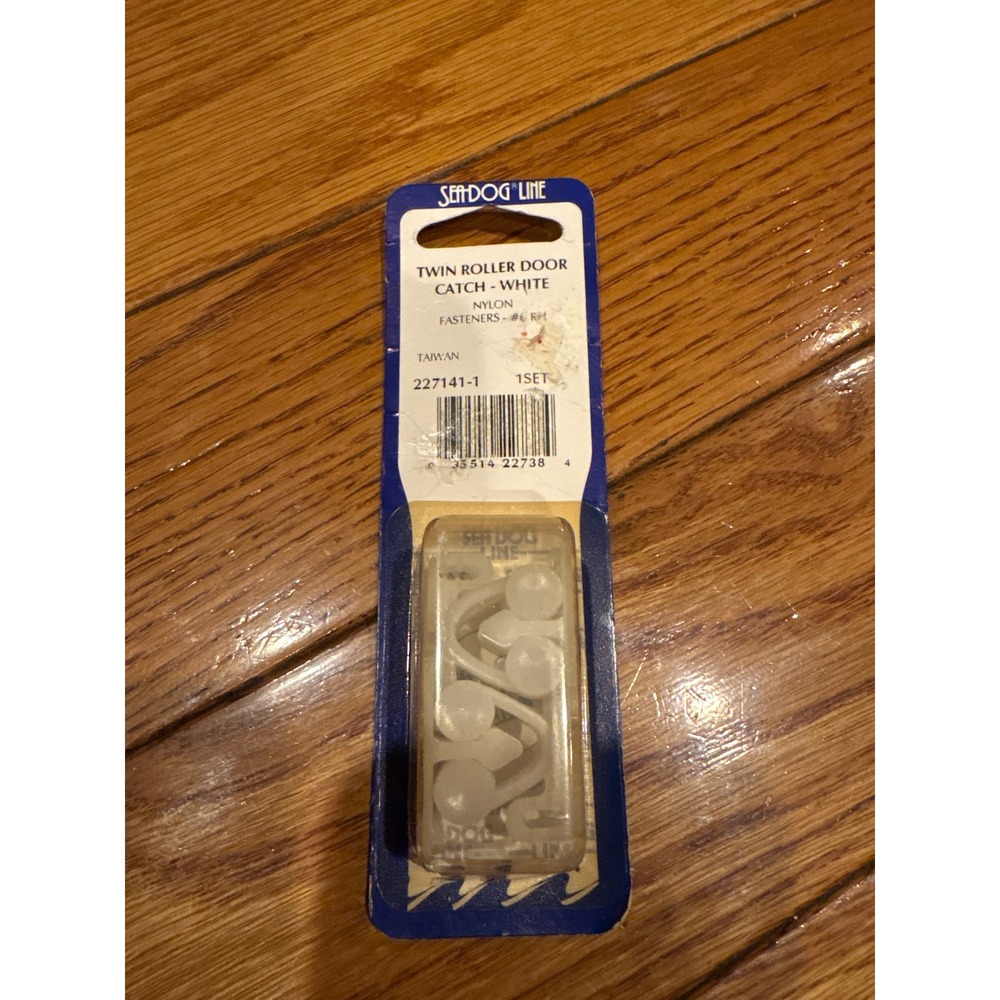 Sea-Dog Line Twin Roller Door Catch White Nylon 227141-1 Marine RV Hardware 1Set
